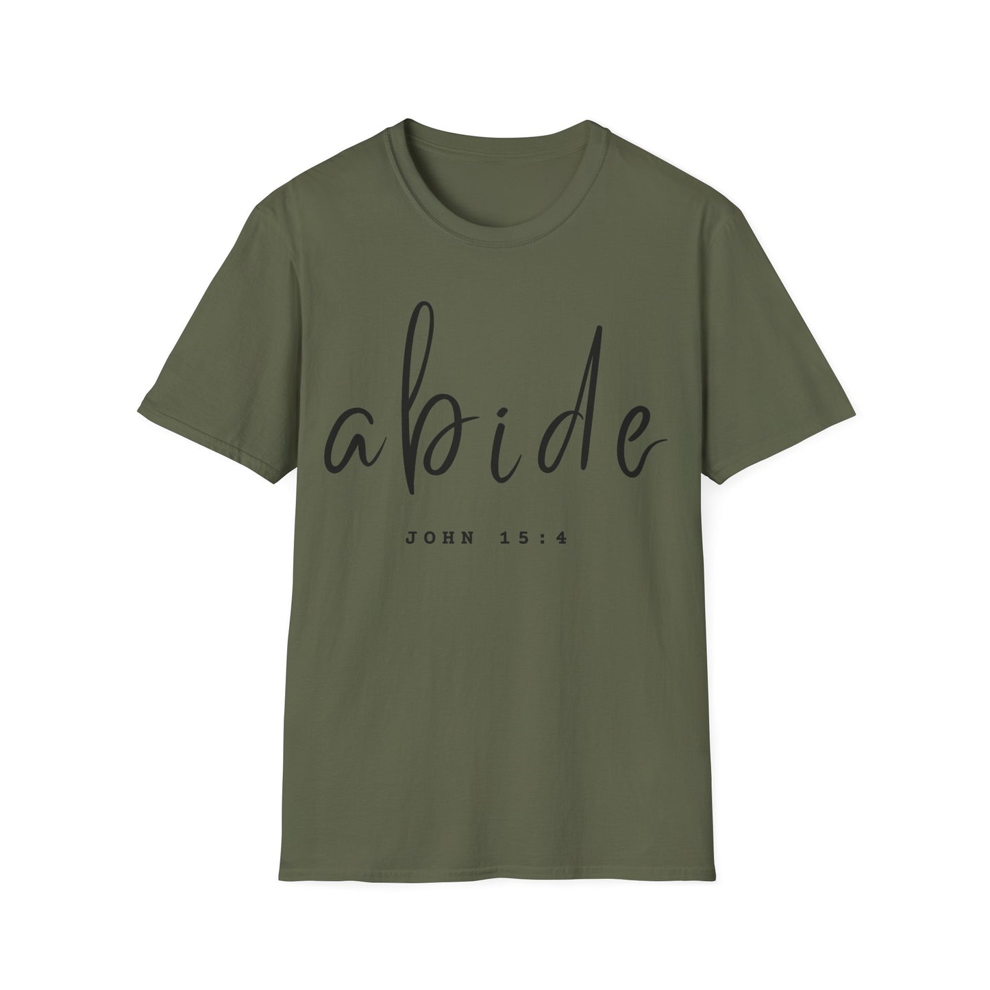 Abide JOHN 15:4 ADULT Tee | Gildan Softstyle