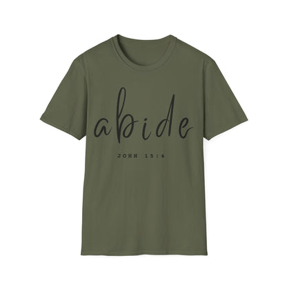 Abide JOHN 15:4 ADULT Tee | Gildan Softstyle