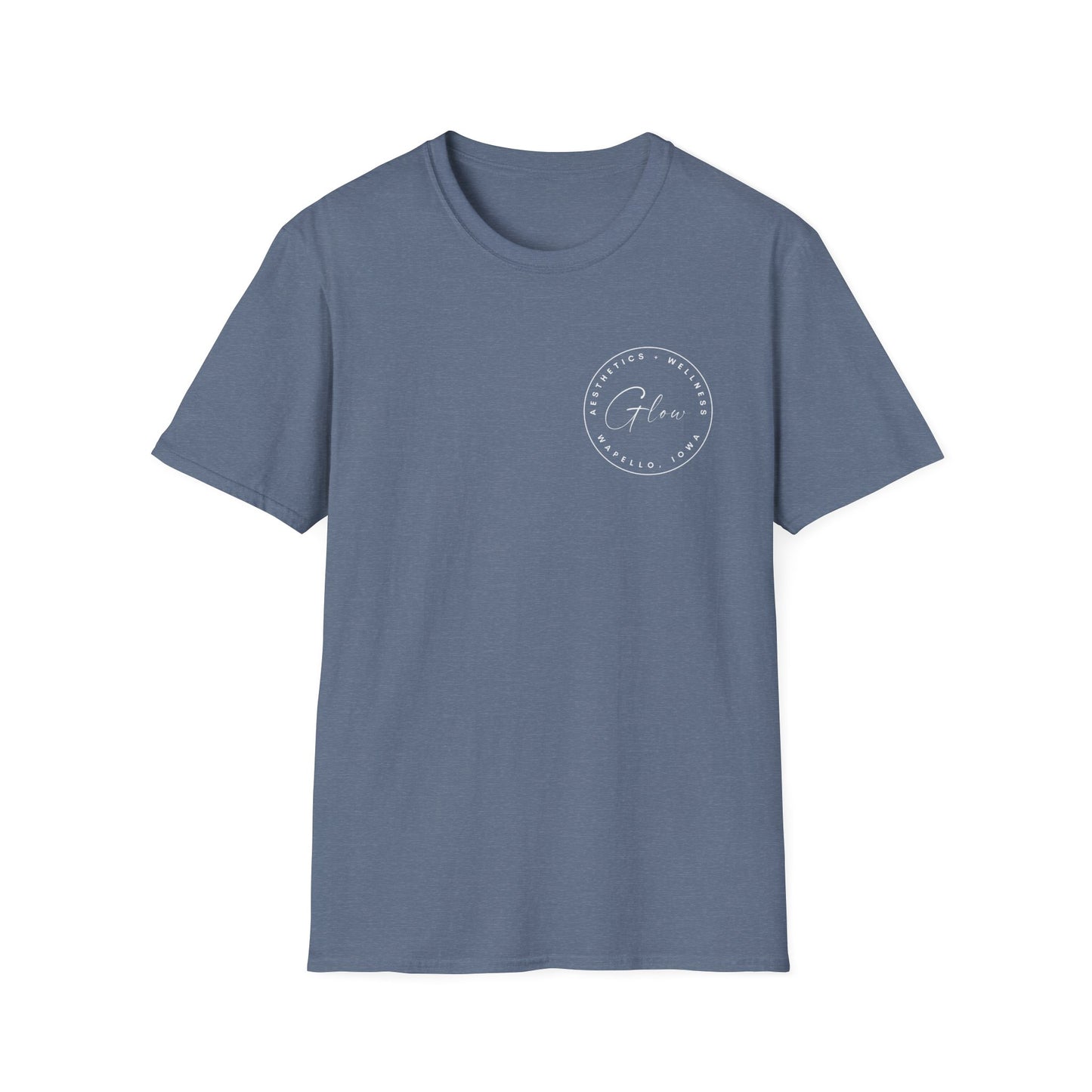 Glow Circle Logo FRONT/BACK T-Shirt | Gildan Soft-Style