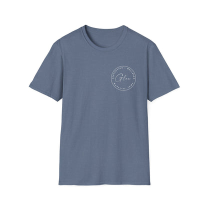 Glow Circle Logo FRONT/BACK T-Shirt | Gildan Soft-Style
