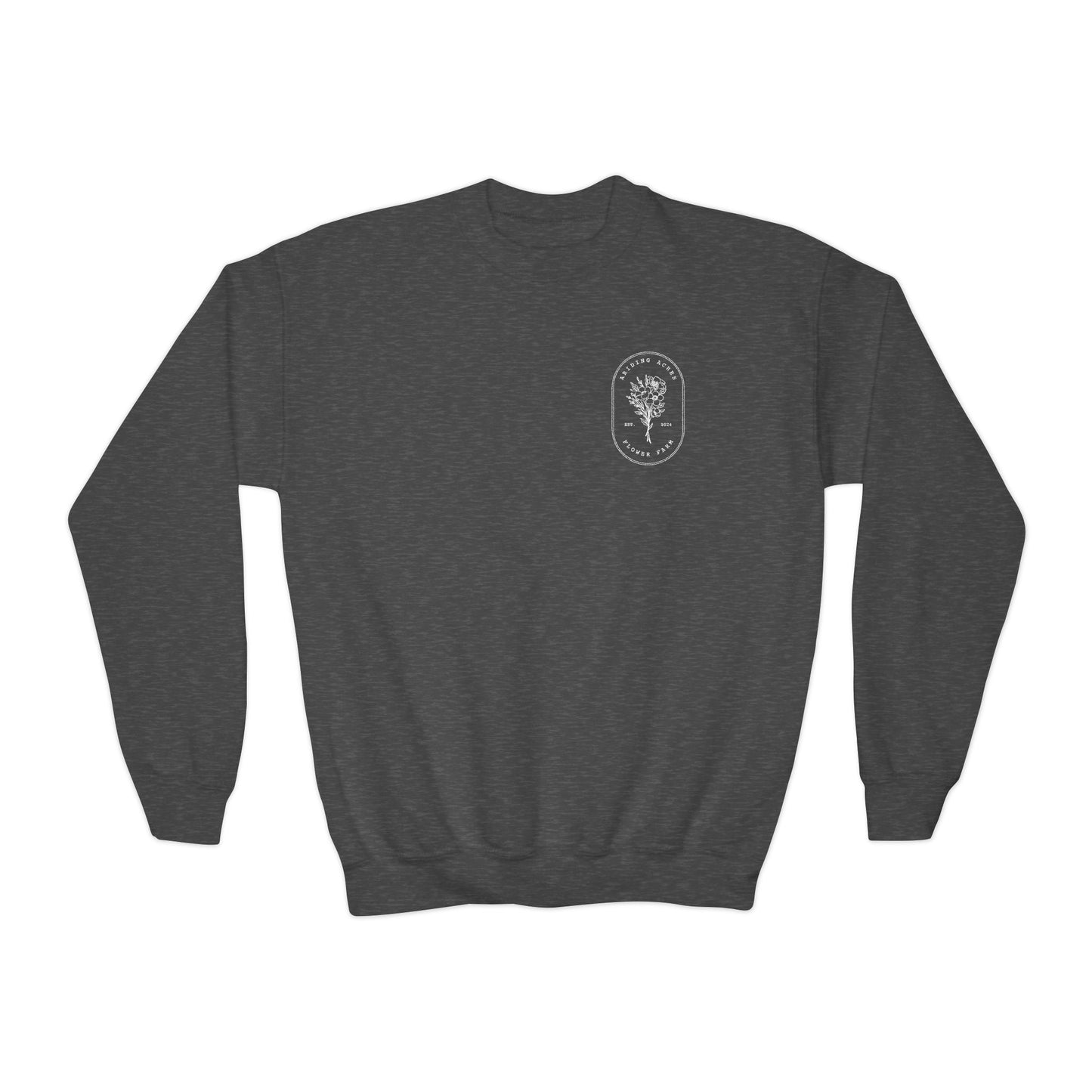 Abiding Acres YOUTH Crewneck | Gildan
