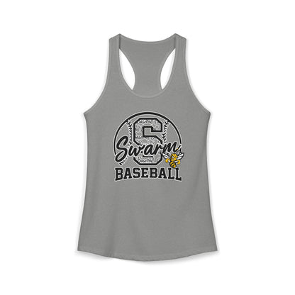 Swarm "S" Baseball Women's Racerback Tank | Next Level