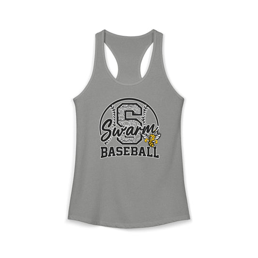 Swarm "S" Baseball Women's Racerback Tank | Next Level