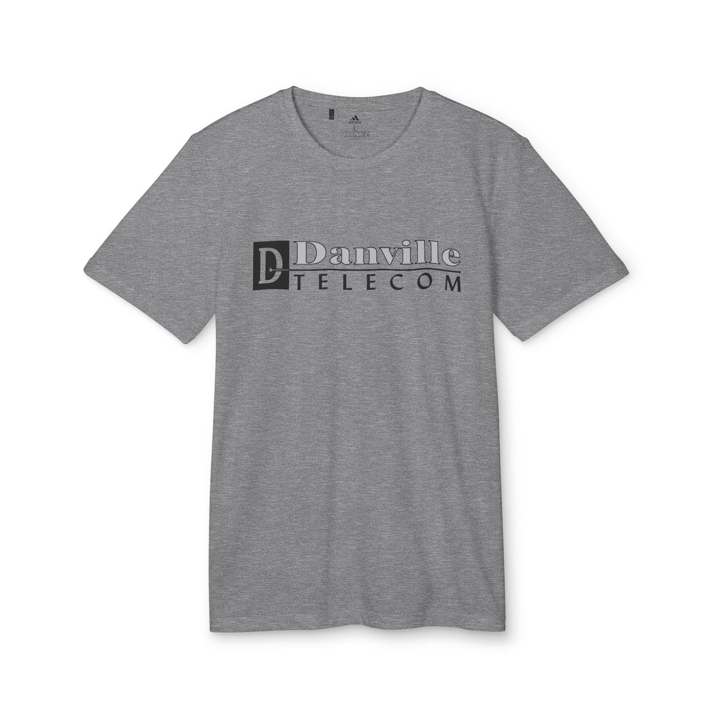 Danville Telecom Adidas Unisex Sport T-Shirt: Black Logo