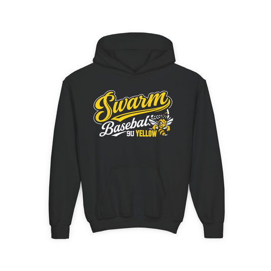 Swarm 9U "2" YOUTH baseball hoodie | Gildan Heavy Duty