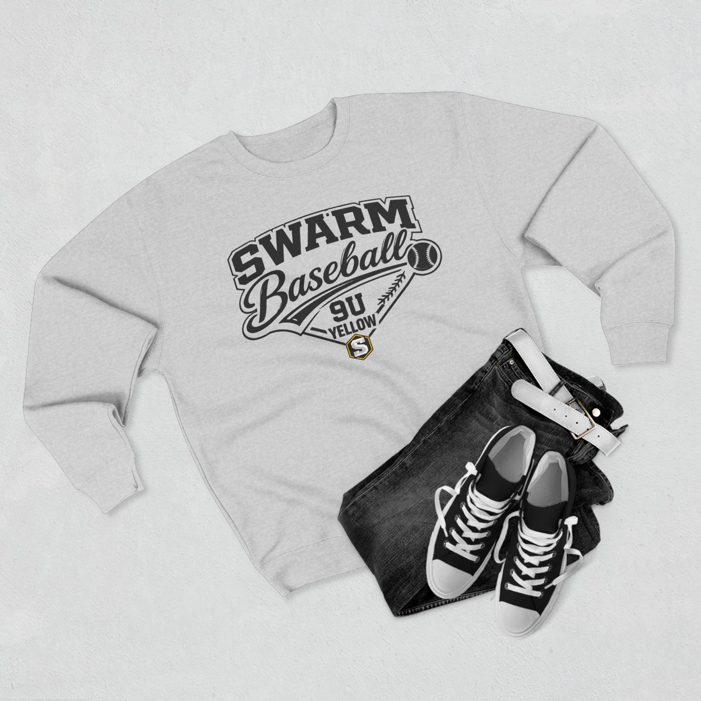 Swarm 9U "1" Baseball Crewneck | Lane Seven