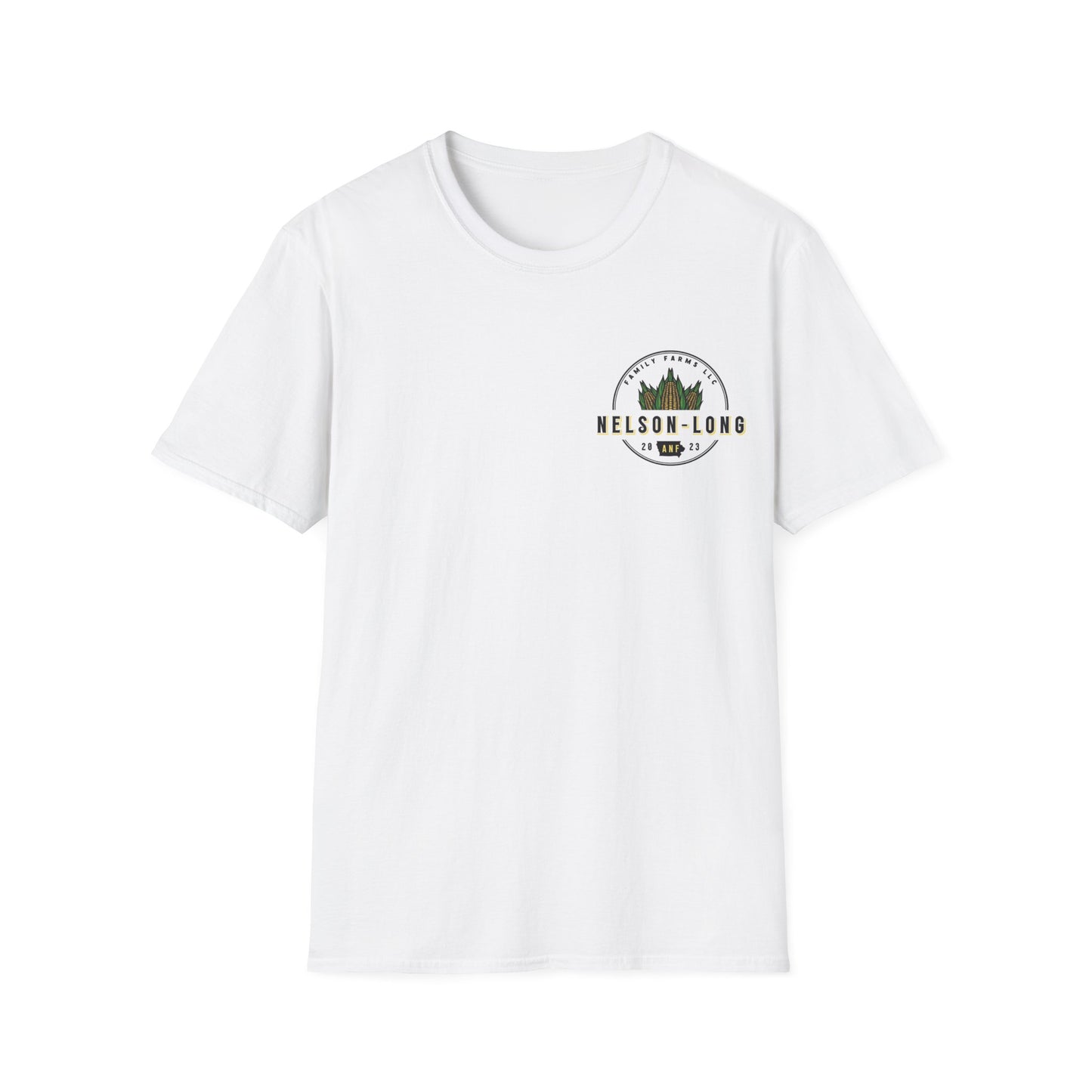 Nelson-Long FRONT/BACK Logo T-Shirt | Gildan Softstyle