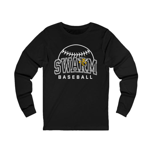 Swarm "⚾️" ADULT Baseball Long Sleeve | Bella Canvas