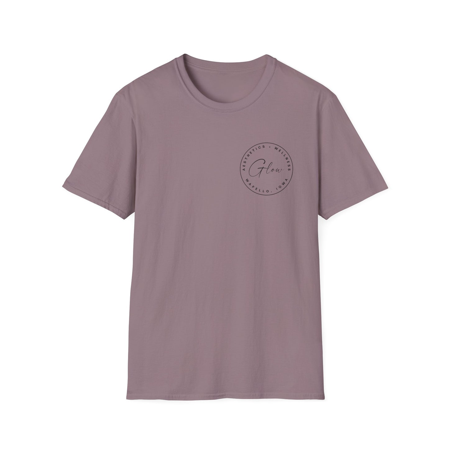 Glow Circle Logo FRONT/BACK T-Shirt | Gildan Soft-Style