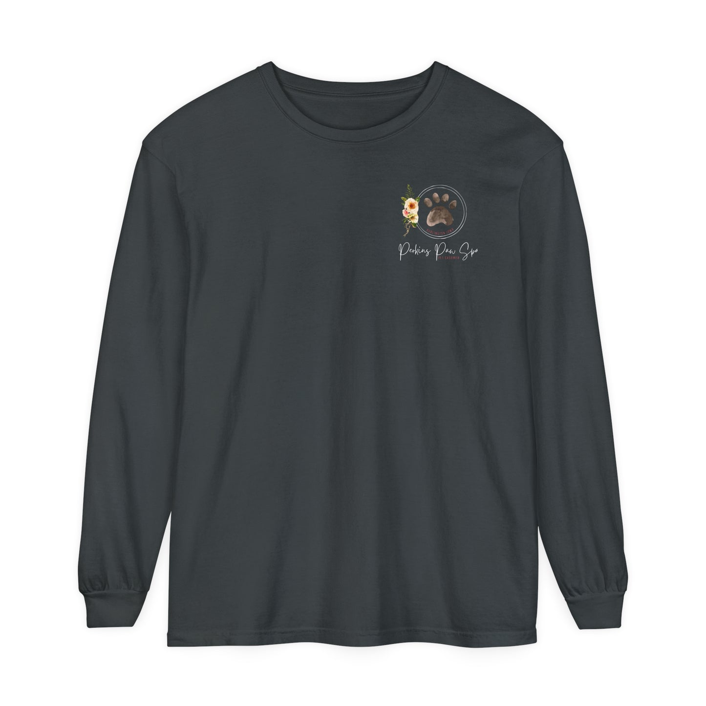 Perkins Paw Spa Long Sleeve Front/Back