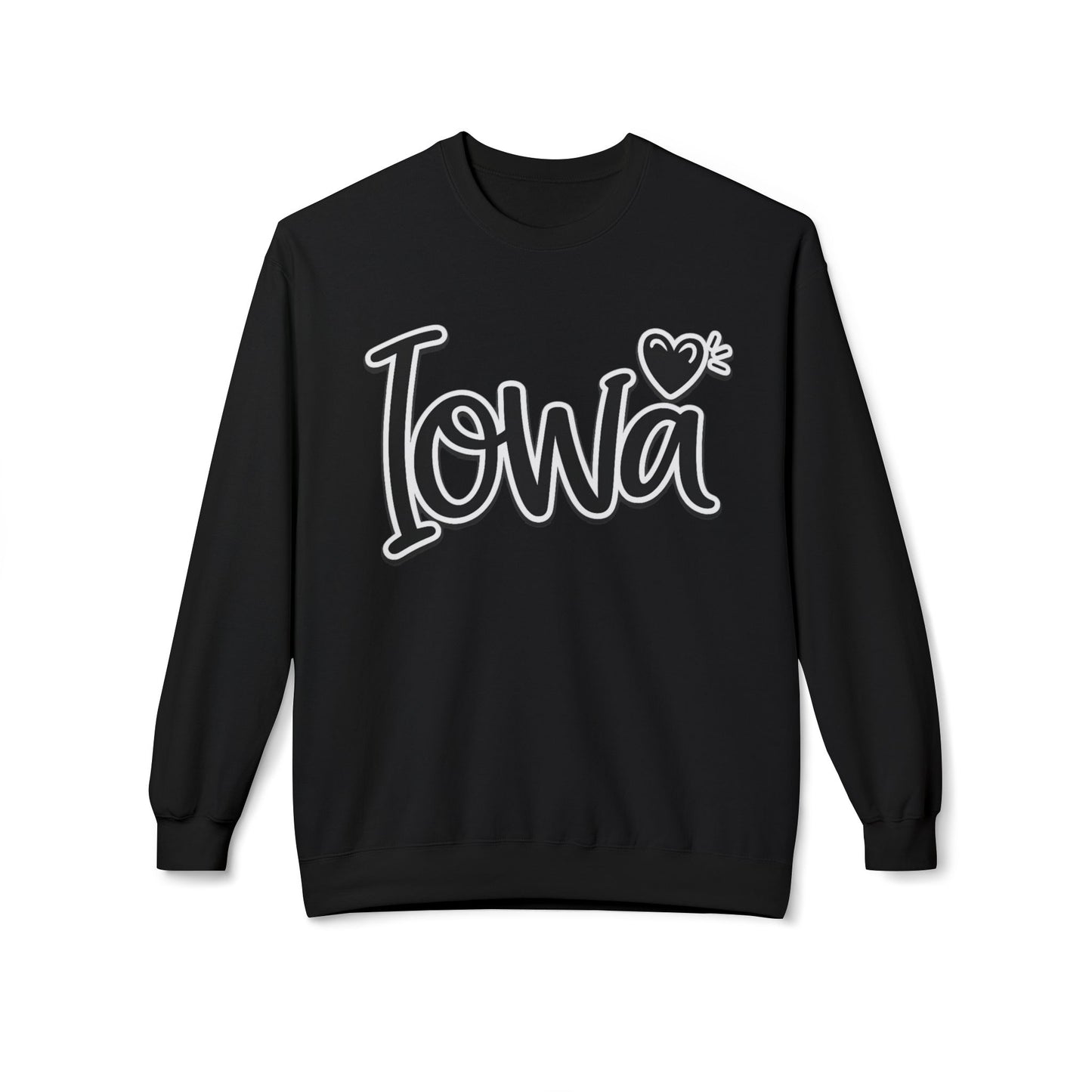 Iowa Heart Softstyle Crewneck | GILDAN