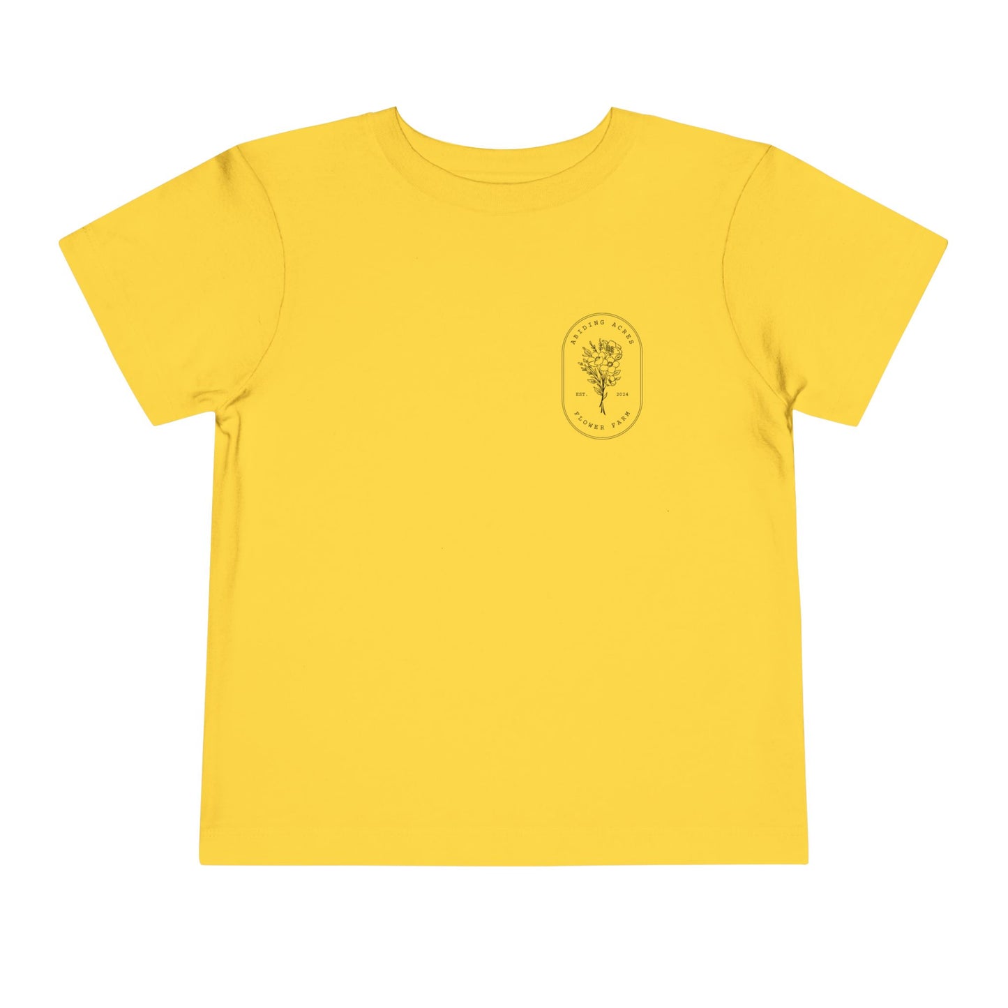 Abiding Acres Flower Farm TODDLER Tee | Bella Canvas