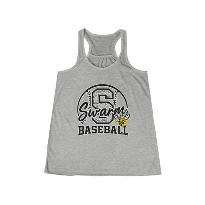Swarm "S" Baseball Racerback Flowy Tank | Bella Canvas