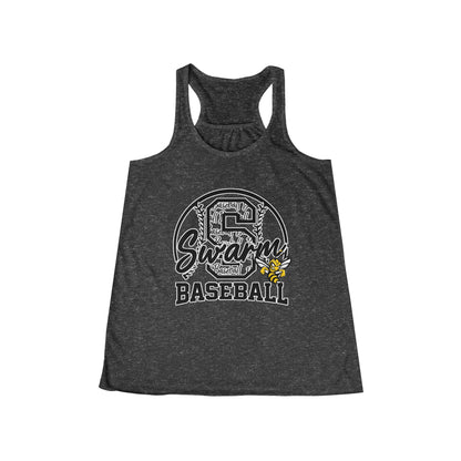 Swarm "S" Baseball Racerback Flowy Tank | Bella Canvas