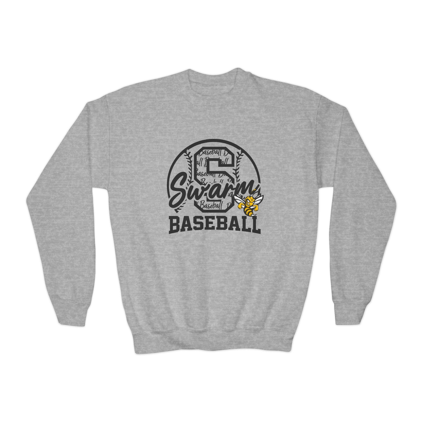 Swarm "S" YOUTH Baseball Crewneck | Gildan Heavy Duty