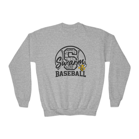 Swarm "S" YOUTH Baseball Crewneck | Gildan Heavy Duty