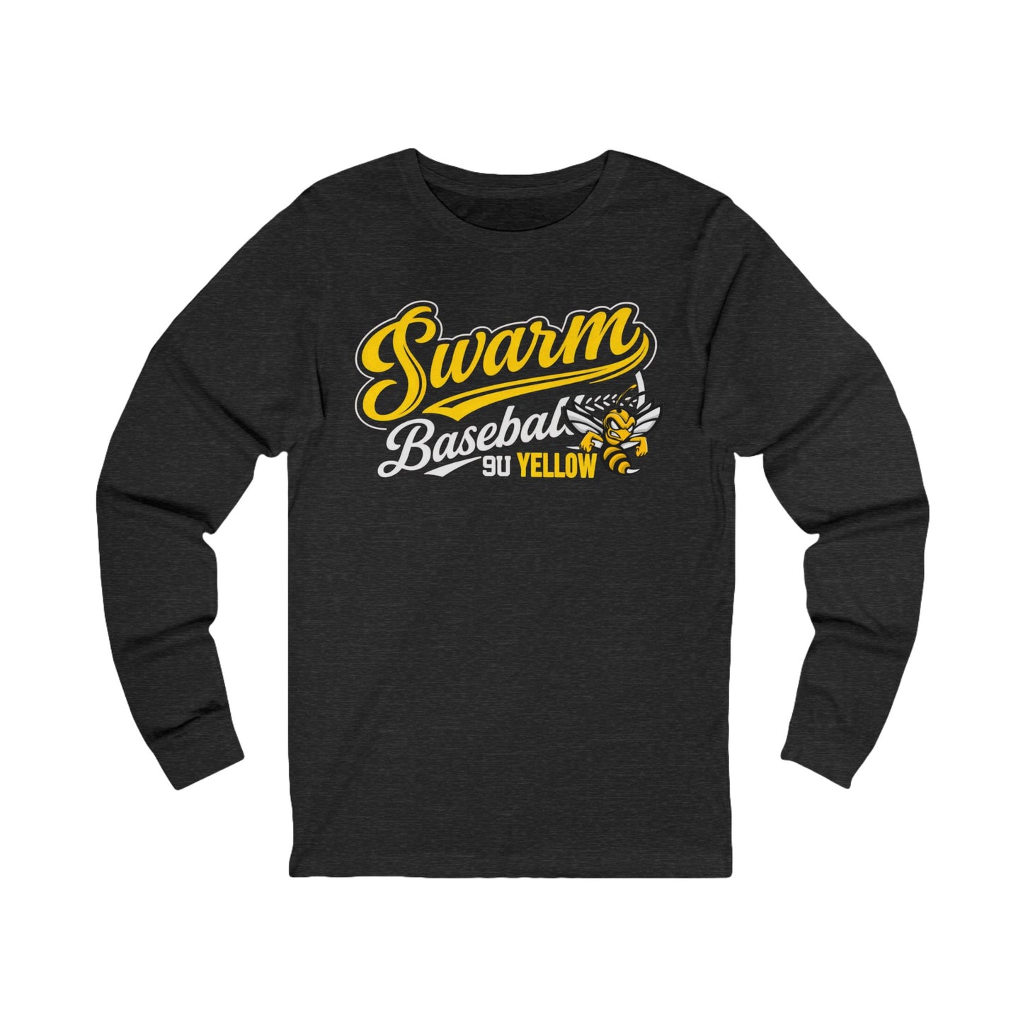 Swarm 9U "2" ADULT Baseball Long Sleeve | Bella Canvas