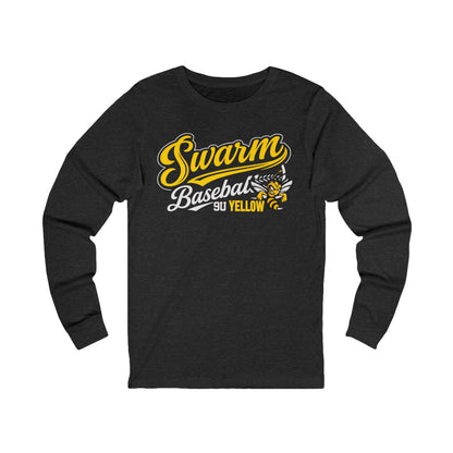 Swarm 9U "2" ADULT Baseball Long Sleeve | Bella Canvas