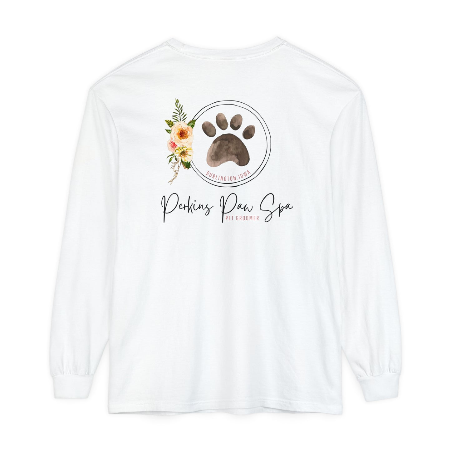 Perkins Paw Spa Back Design Long Sleeve