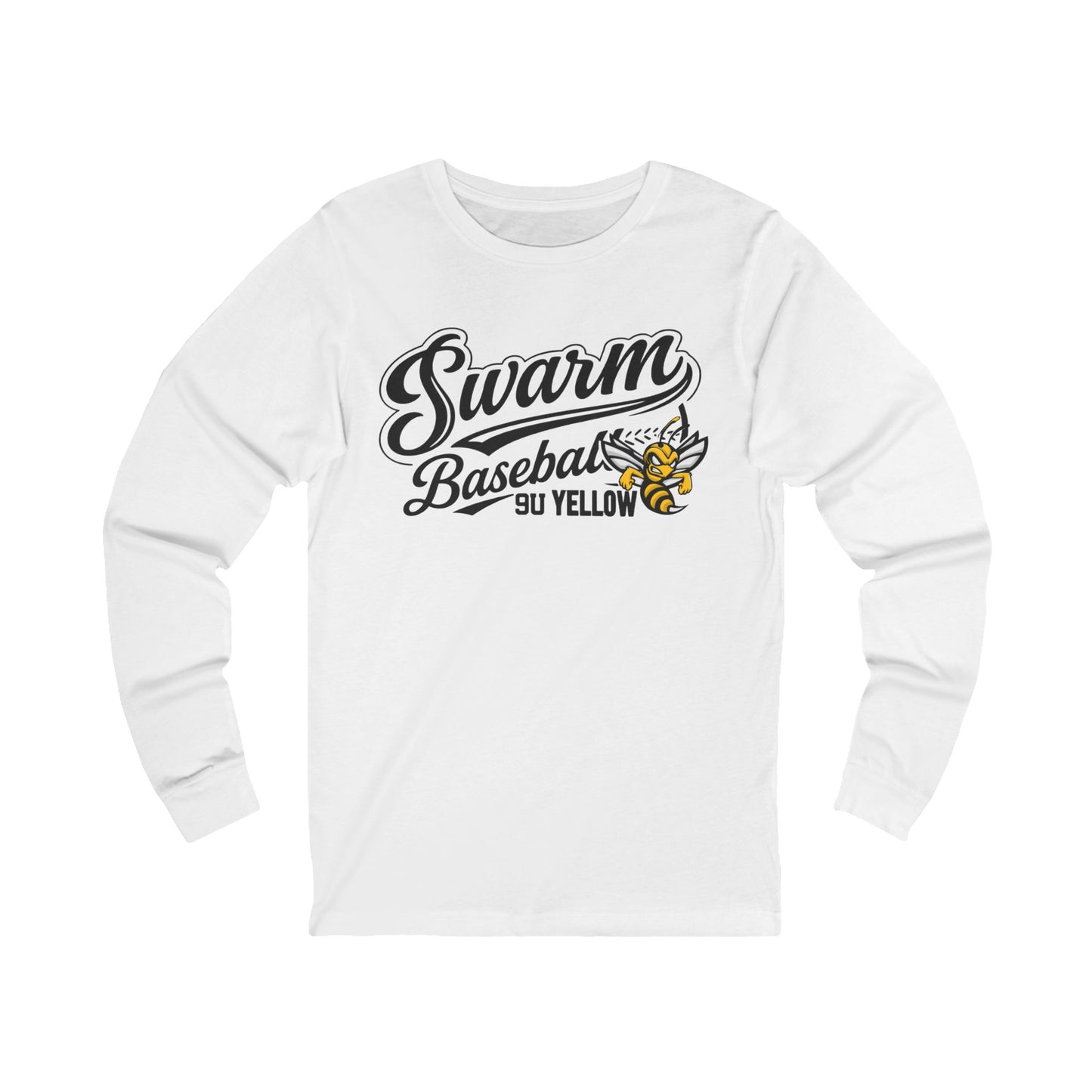Swarm 9U "2" ADULT Baseball Long Sleeve | Bella Canvas