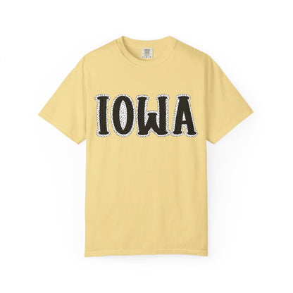 Iowa Retro Yellow Graphic T-Shirt