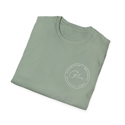 Glow Circle Logo FRONT/BACK T-Shirt | Gildan Soft-Style