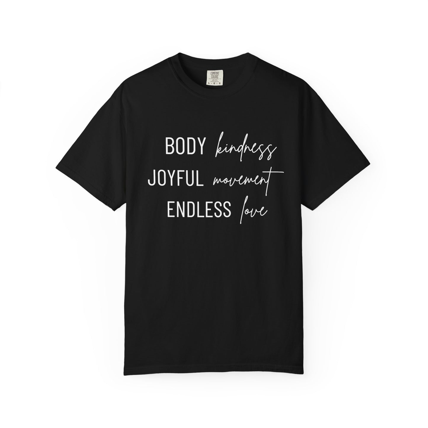 KML Kindness, Movement, Love T-shirt| Comfort Colors