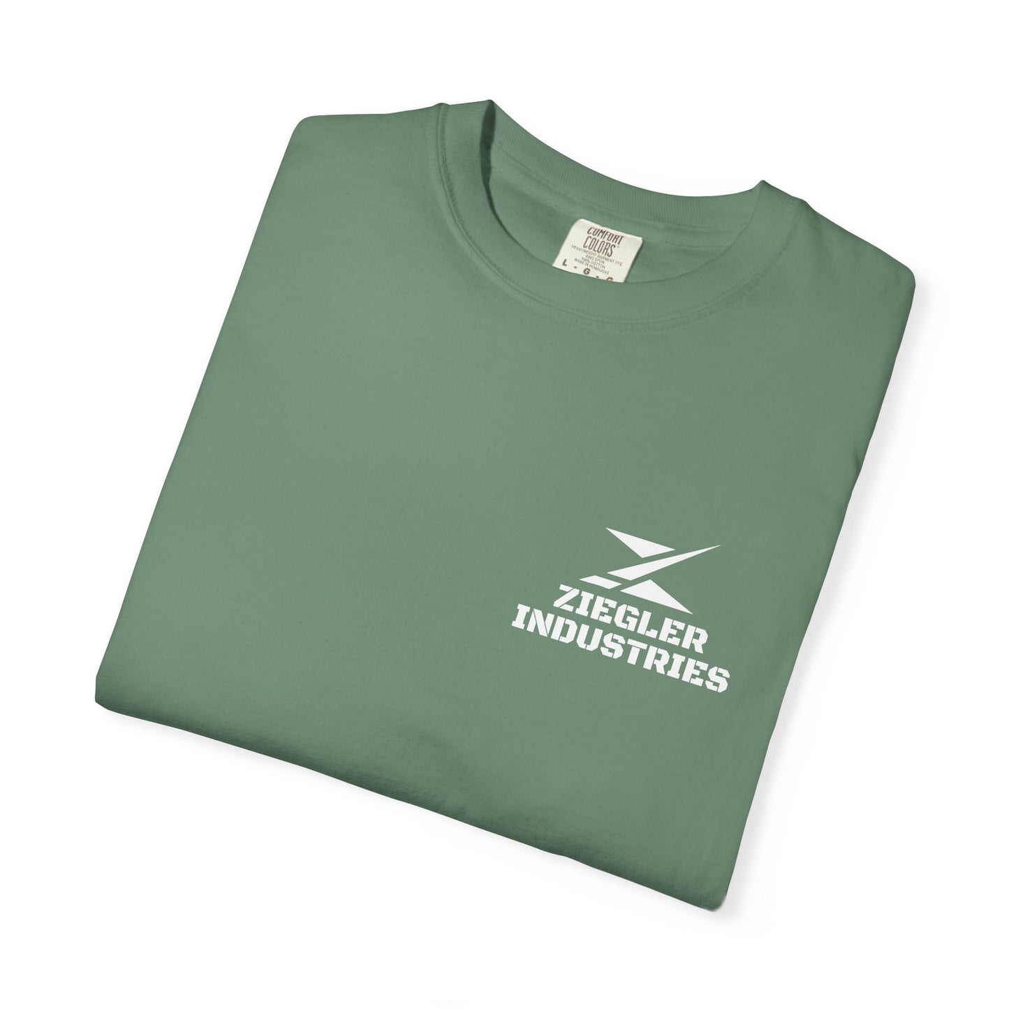 Ziegler Industries White Logo T-Shirt | Comfort Colors
