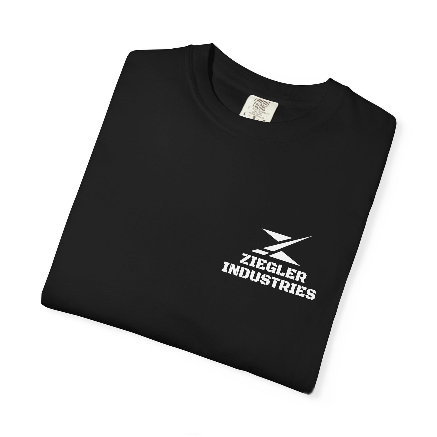 Ziegler Industries White Logo T-Shirt | Comfort Colors