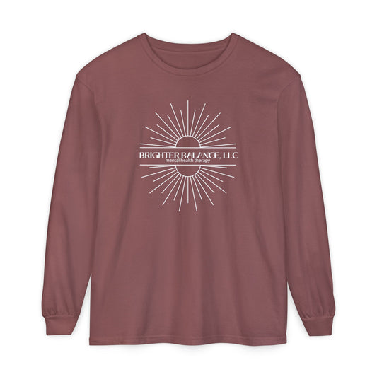 Brighter Balance Unisex Garment-dyed Long Sleeve T-Shirt | Comfort Colors