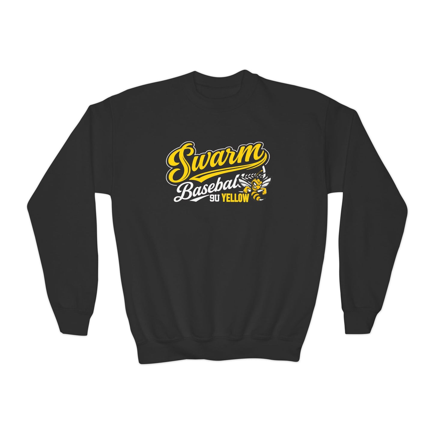 Swarm 9U "2" YOUTH Baseball Crewneck | Gildan Heavy Duty