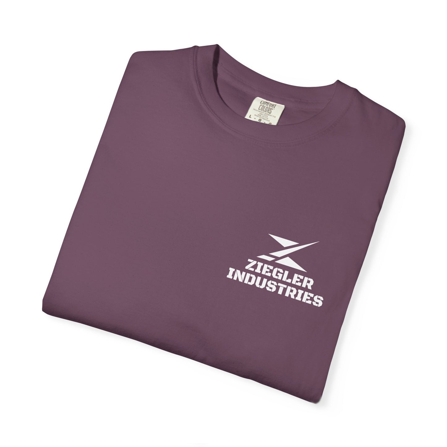 Ziegler Industries White Logo T-Shirt | Comfort Colors