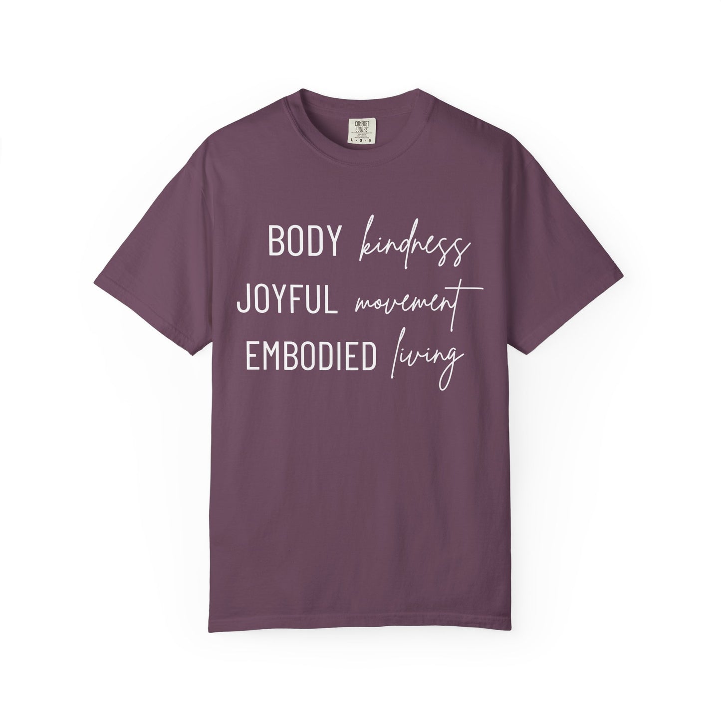 KML Kindness, Movement, Living T-shirt| Comfort Colors