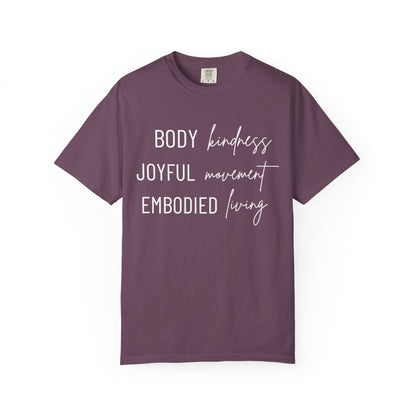 KML Kindness, Movement, Living T-shirt| Comfort Colors