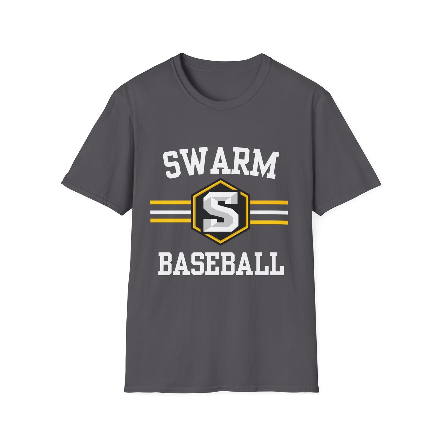 Swarm "stripe" ADULT Baseball T-Shirt | Gildan Softstyle