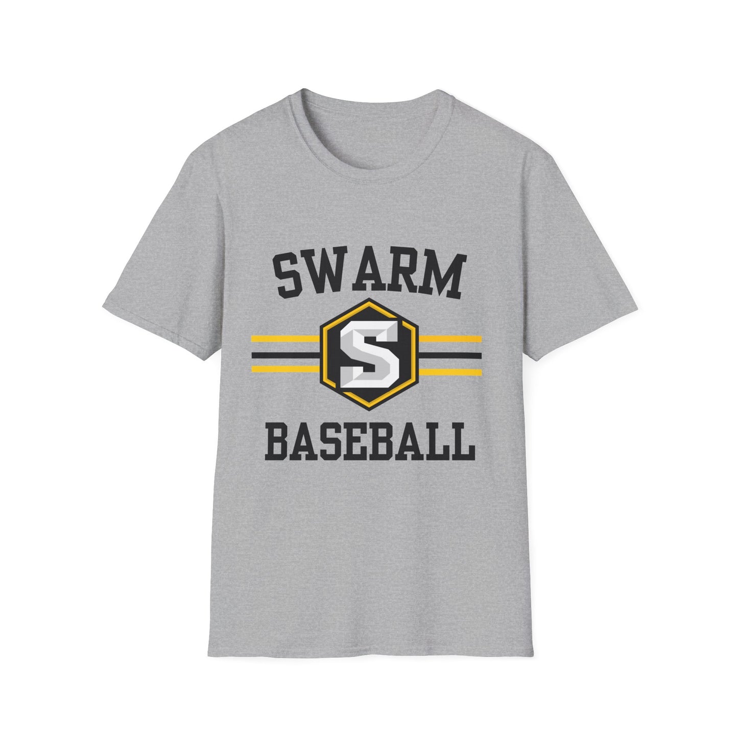 Swarm "stripe" ADULT Baseball T-Shirt | Gildan Softstyle