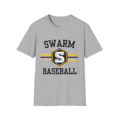 Swarm "stripe" ADULT Baseball T-Shirt | Gildan Softstyle