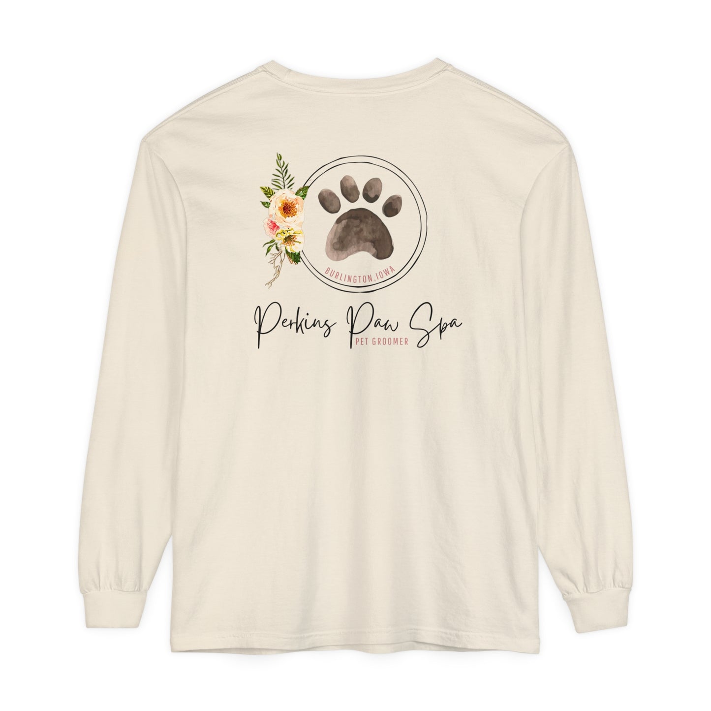 Perkins Paw Spa Long Sleeve Front/Back