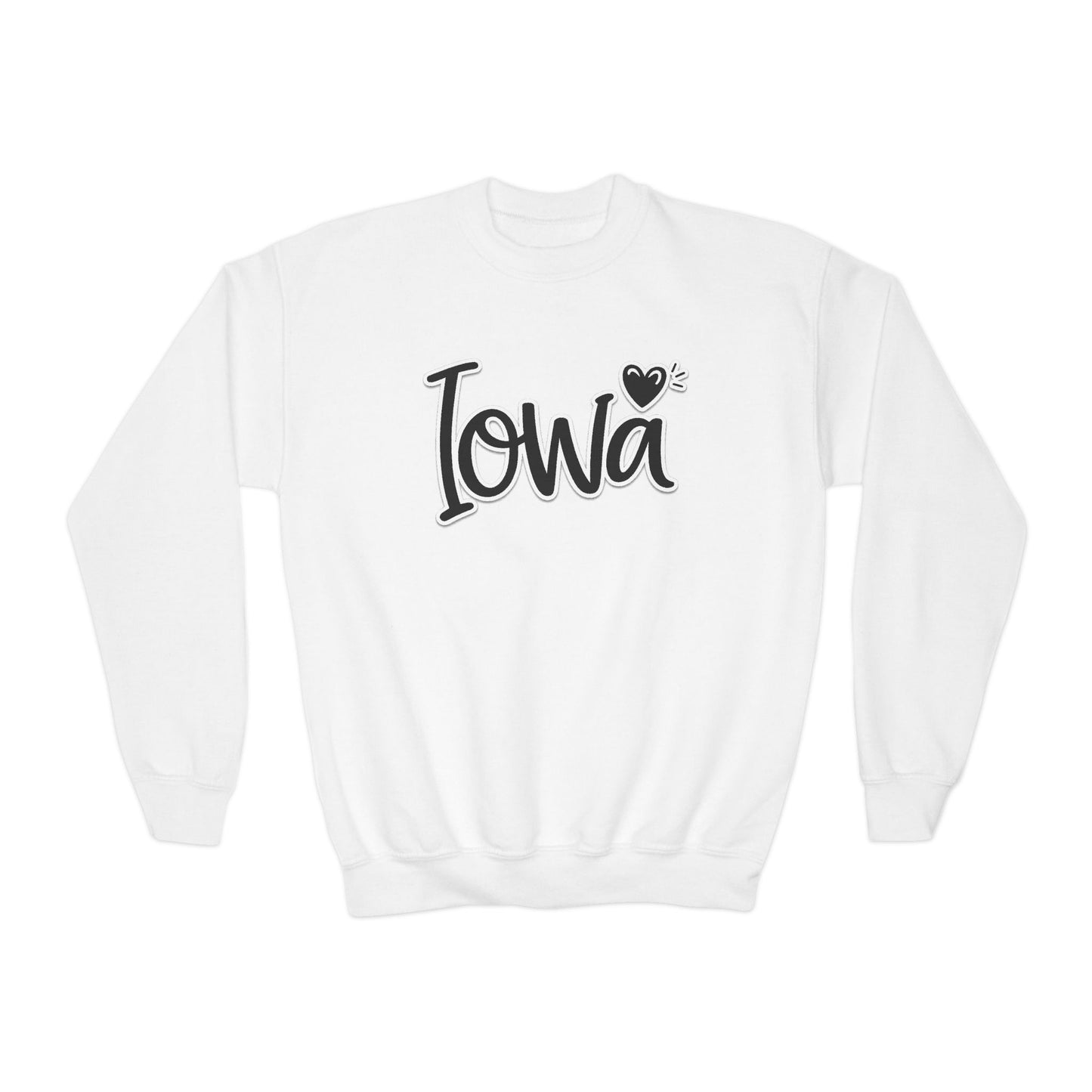 Iowa Heart Youth Crewneck | GILDAN