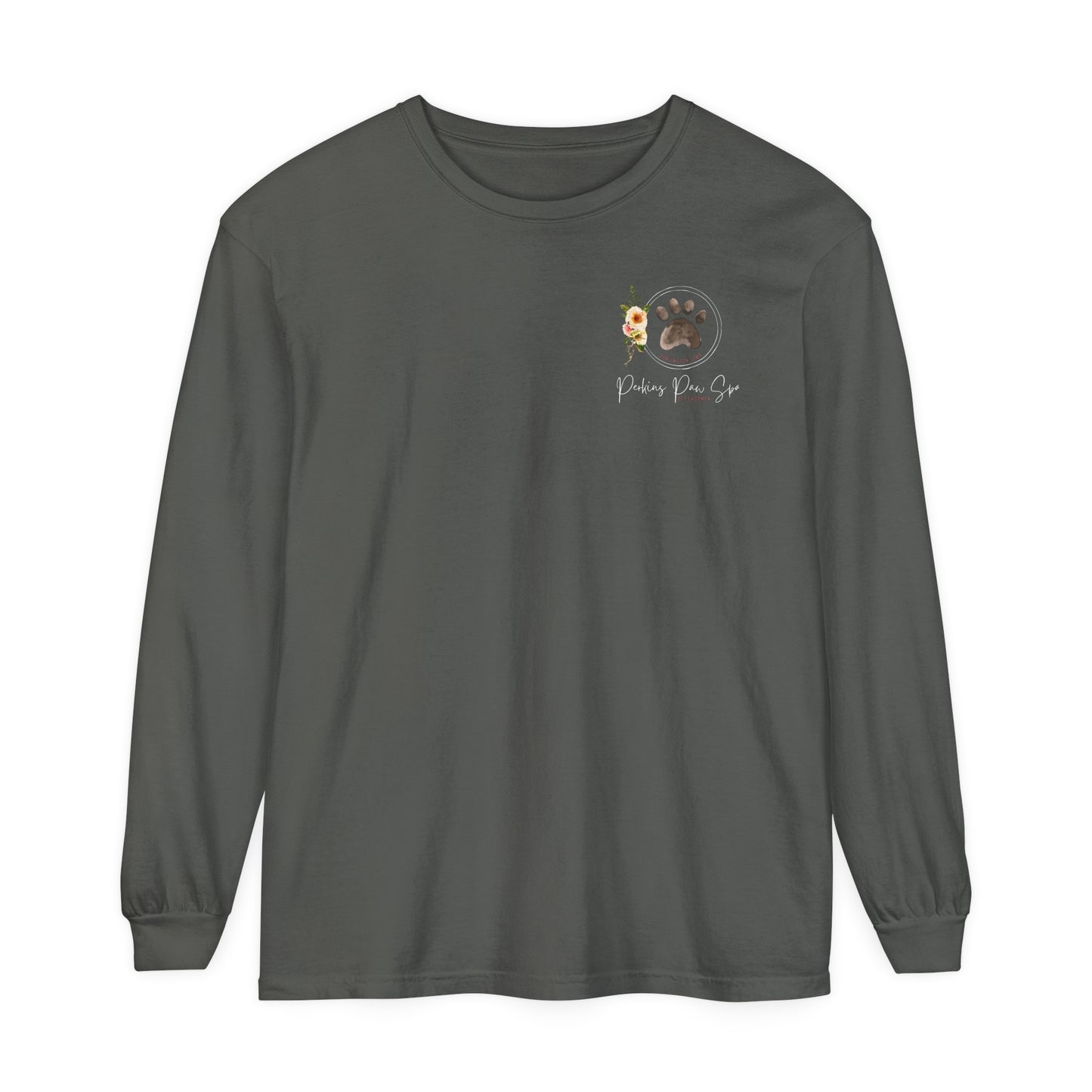 Perkins Paw Spa Long Sleeve Front/Back