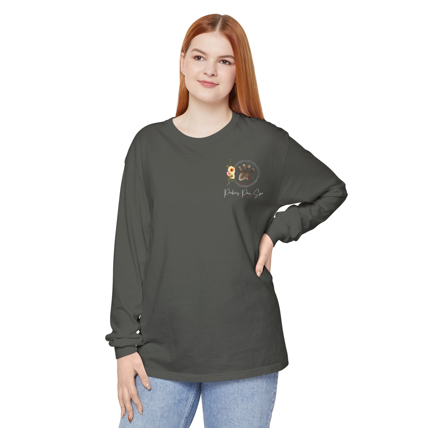 Perkins Paw Spa Long Sleeve Front/Back