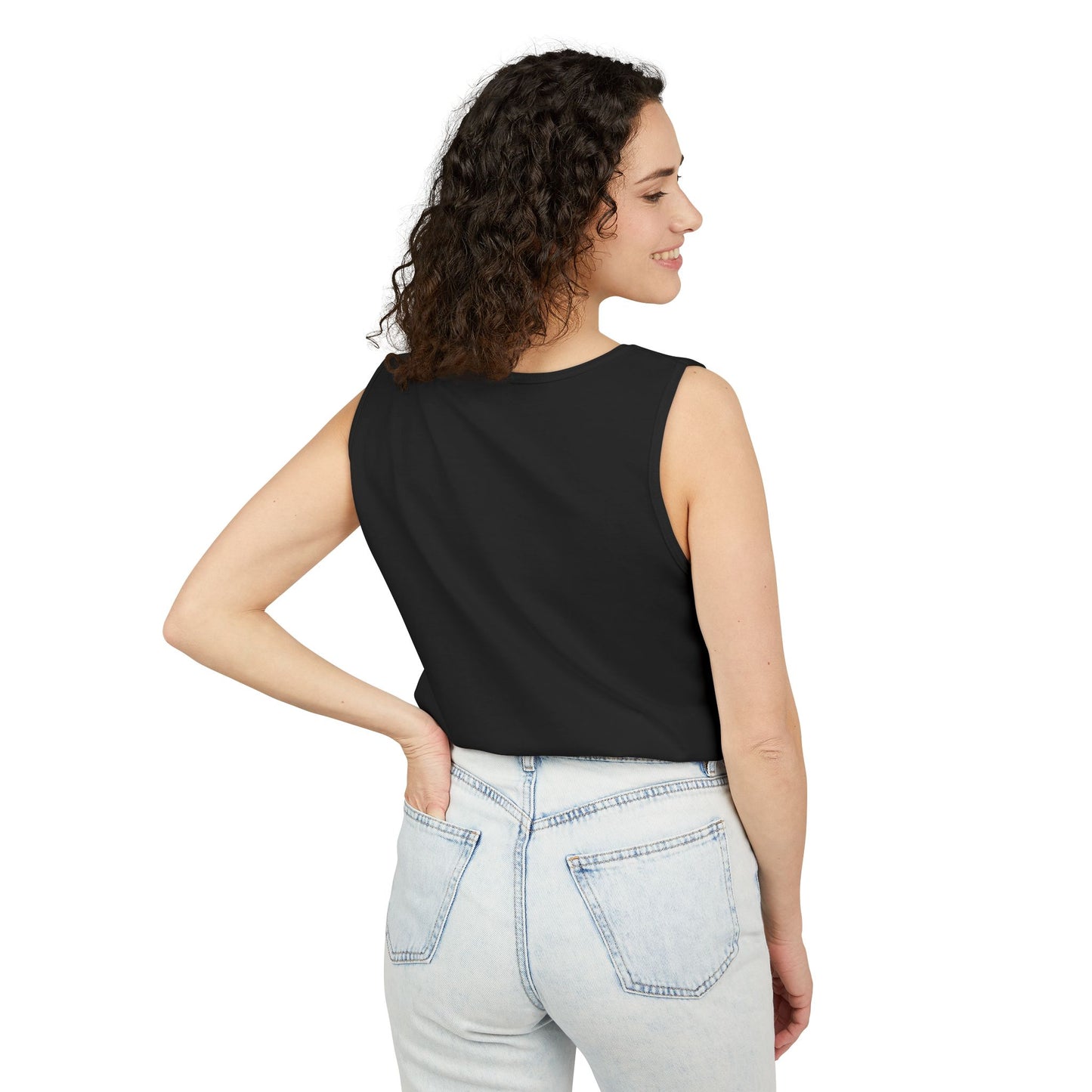 KML Peace Love Yoga Tank Top | Comfort Colors