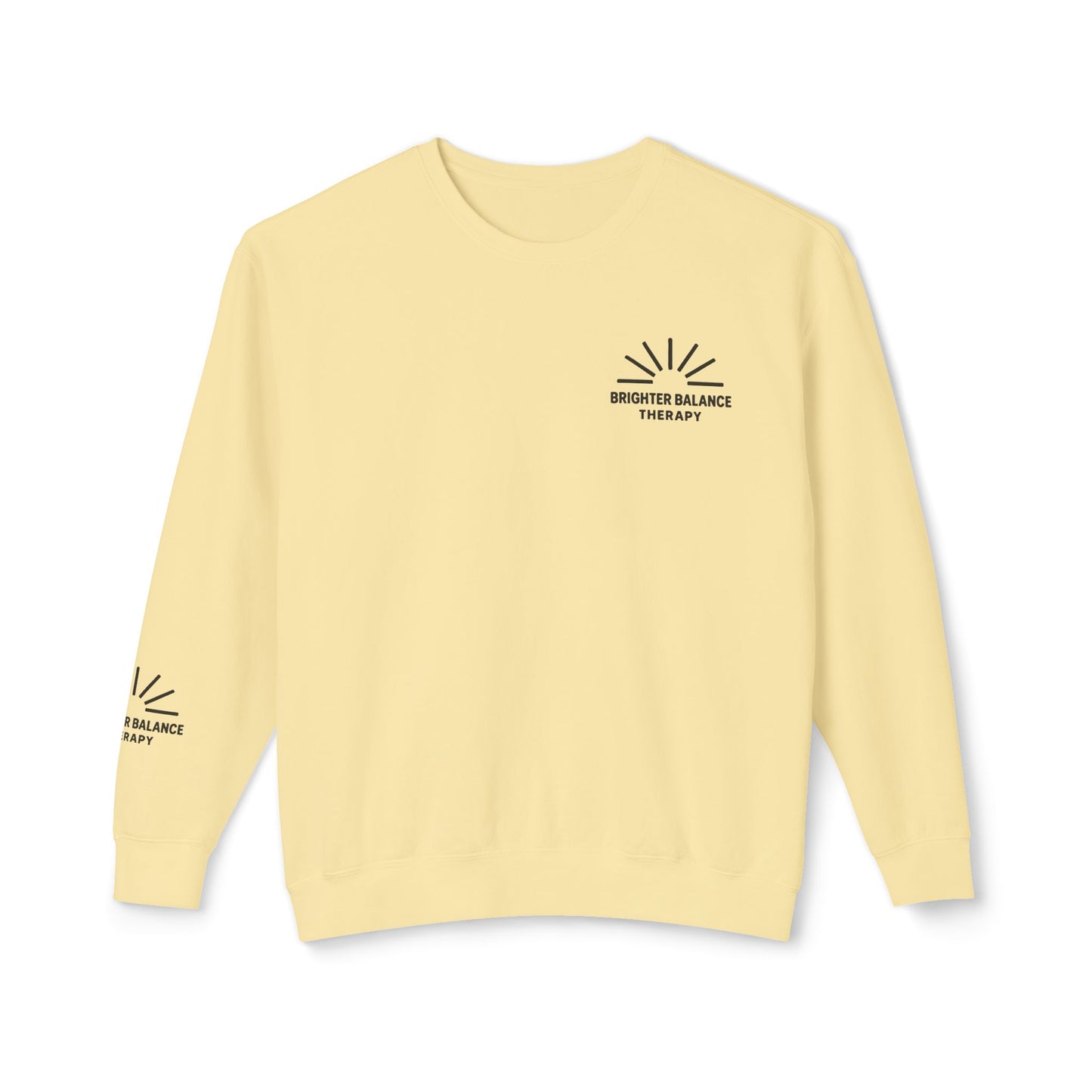 Brighter Balance Unisex Lightweight Crewneck| Sleeve Design | Comfort Colors