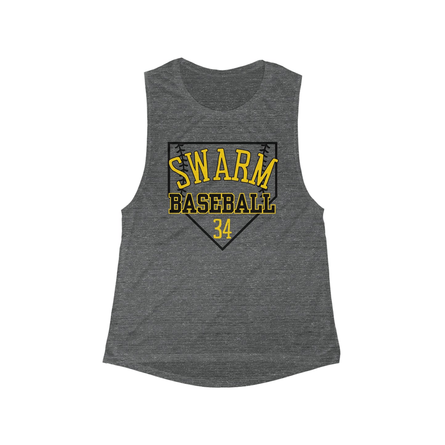 Swarm Women's Flowy Baseball Tank Top (Personalize It)