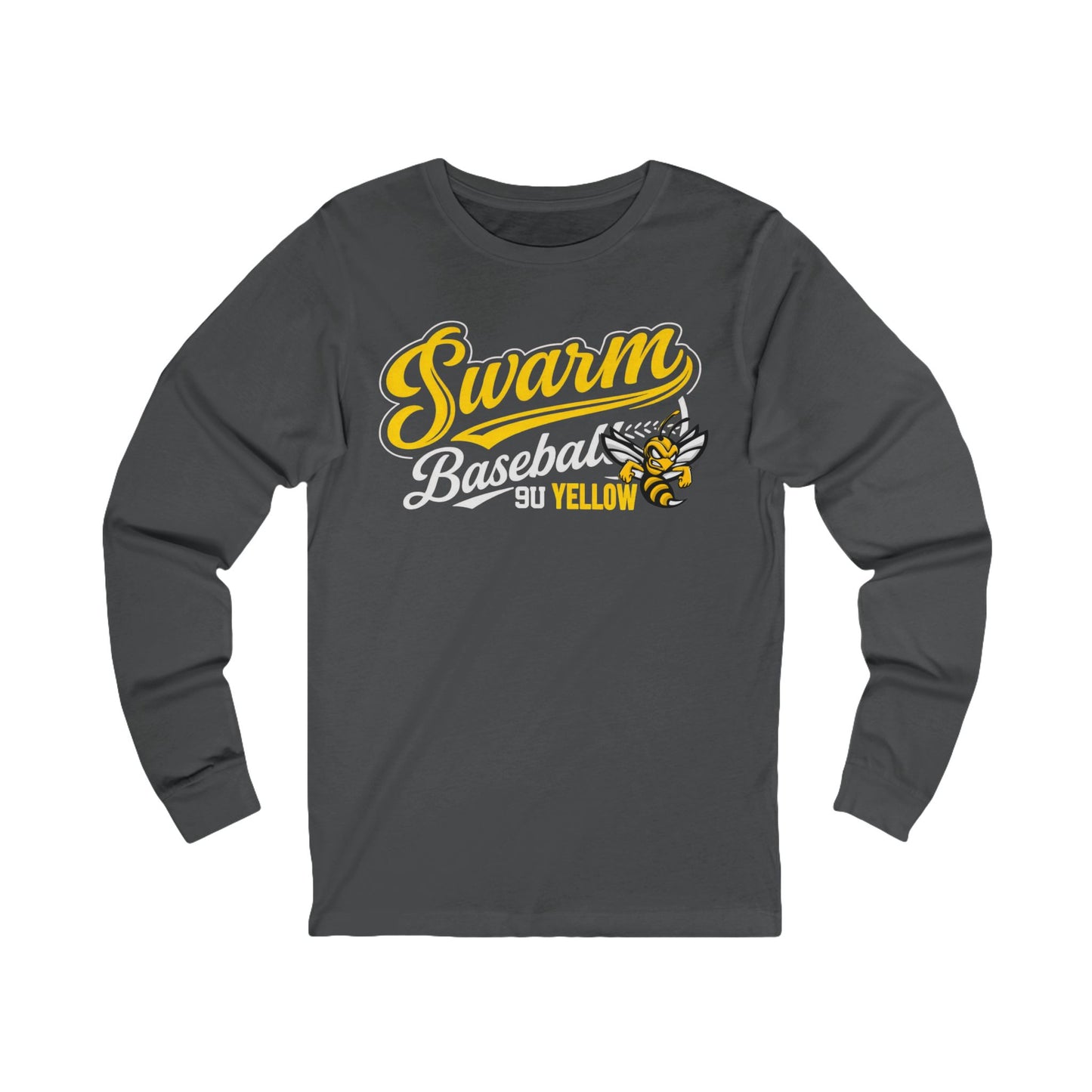 Swarm 9U "2" ADULT Baseball Long Sleeve | Bella Canvas