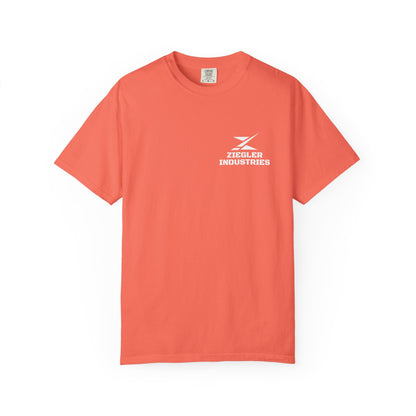 Ziegler Industries White Logo T-Shirt | Comfort Colors | MARCH TOP SELLER