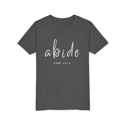 Abide John 15:4 YOUTH Tee | Bella Canvas