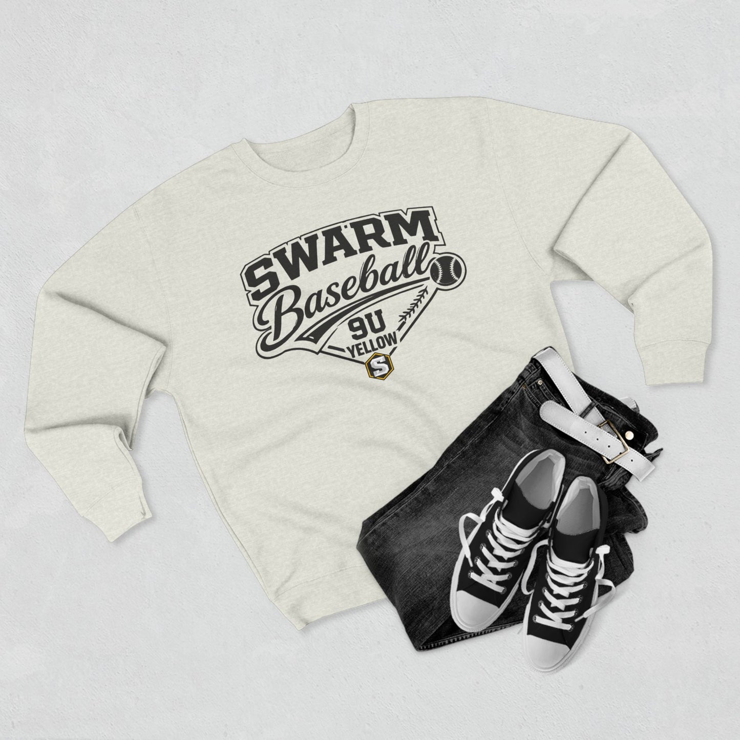 Swarm 9U "1" Baseball Crewneck | Lane Seven