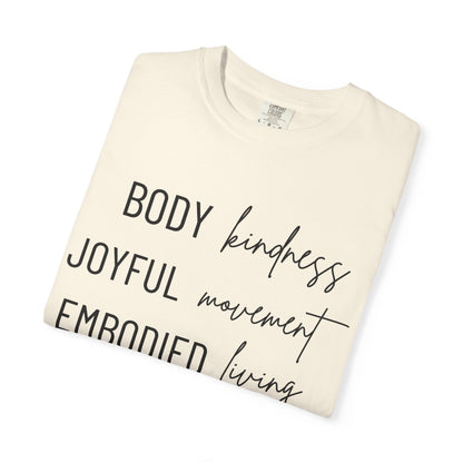 KML Kindness, Movement, Living T-shirt| Comfort Colors