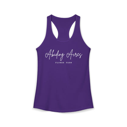 Abiding Acres FF ADULT Racerback Tank | Next Level